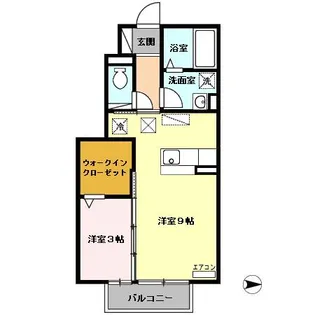 アルカディア【1階】の間取り