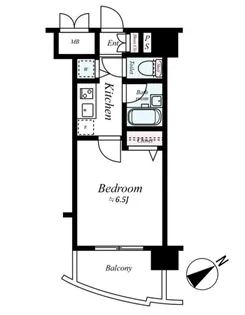 パレステュディオ芝浦(TokyoBay)【10階】の間取り
