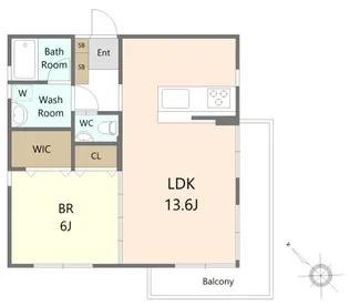 フルール松永A棟【1階】の間取り