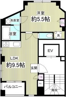 スワンレイク本郷【9階】の間取り