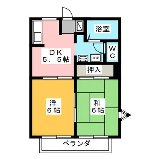 ディアス宮前【1階】の間取り