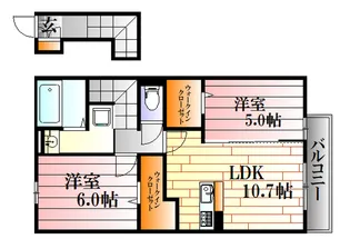 ガーデン高取【2階】の間取り