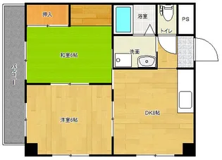 ユートピア三愛新島【3階】の間取り