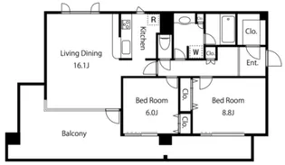 ガーデン杉並方南【3階】の間取り