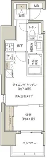 クレストコート靱公園【3階】の間取り