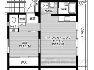 ビレッジハウス稲枝 1号棟【3階】の間取り