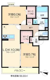 カーサ青井【3階】の間取り