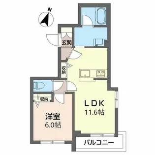 サルーテ三軒茶屋【3階】の間取り
