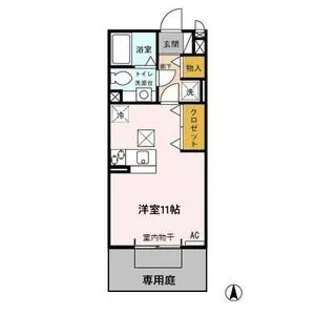 セジュールドマーニ【1階】の間取り