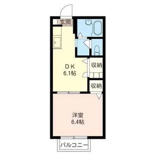 クレール【2階】の間取り