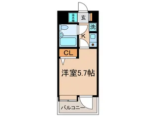 ダイアパレスステ-ションプラザ武蔵新城415【4階】の間取り