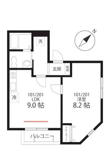 クワイエット クラブ ハウス ミックス生麦(仮)【1階】の間取り