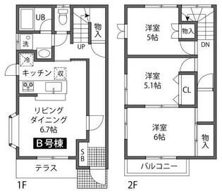 らいとあっぷ【1階】の間取り