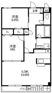 AZA才ノ免【2階】の間取り