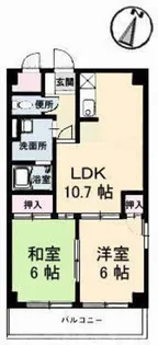 ピースマンションMI【2階】の間取り