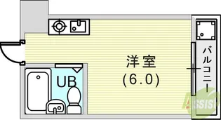 ダイドーメゾン御影【4階】の間取り