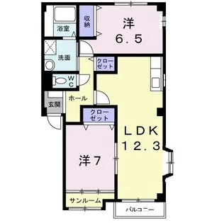 メディアス【2階】の間取り