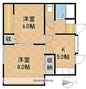 コーポみのり【2階】の間取り