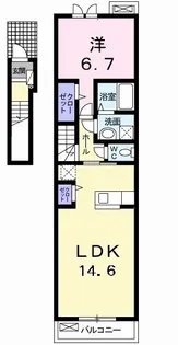 モンテシプレ【2階】の間取り