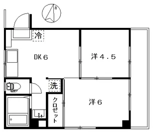 レンガフラッツ【3階】の間取り