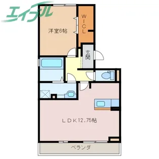 エスペランサSIII A棟【2階】の間取り