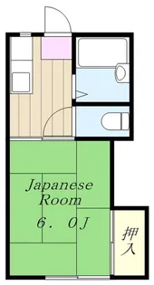 カツザワコーポ【2階】の間取り