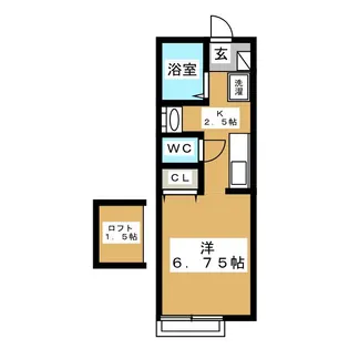 セラビ神大寺【2階】の間取り