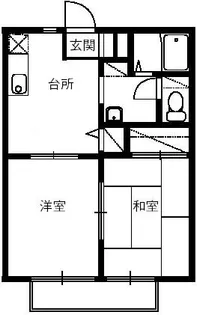 フォレスタ八木田 B【1階】の間取り