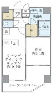 コスモリード御茶ノ水レジデンス【7階】の間取り