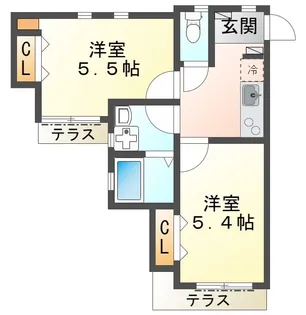 CIS滝山町【1階】の間取り