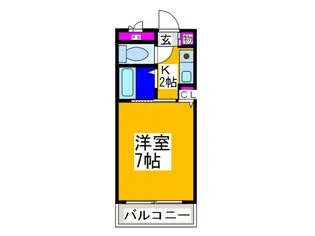 キンキ加美ハイツ【7階】の間取り