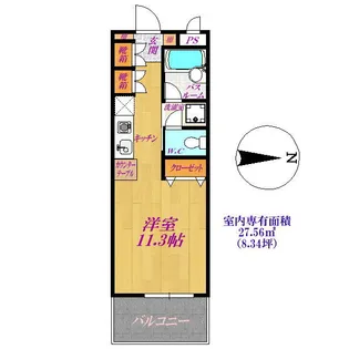カーサプリマベーラ【2階】の間取り