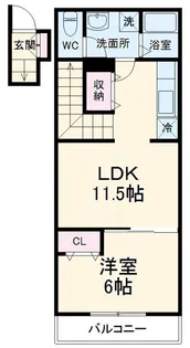 リブリ・花水木エスポワール【2階】の間取り