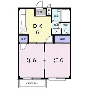 エルディム富士I【2階】の間取り
