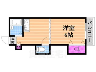 グレード1住道【2階】の間取り