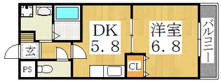 メゾンD’s【3階】の間取り