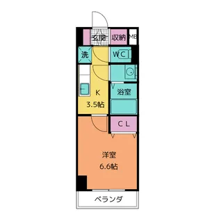 きさらぎ21【5階】の間取り