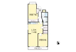 ケニーヒルズ玉川【4階】の間取り
