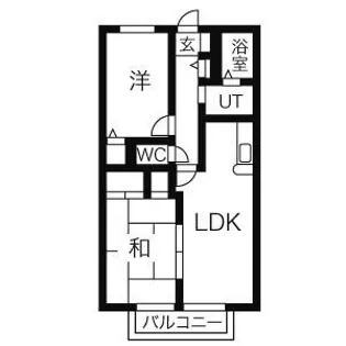 第2グリーンコーポ守山【1階】の間取り
