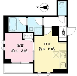 フォアファーレン代々木【1階】の間取り