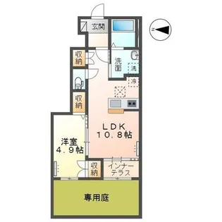 ロートスブルーメ【1階】の間取り