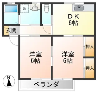 パークハイツ【1階】の間取り