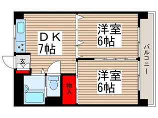 松戸グリーンコーポ【5階】の間取り