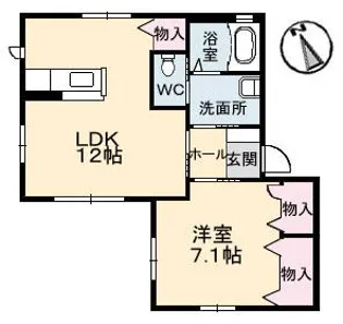クレールメゾン(段原)【1階】の間取り