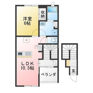 エピナール【2階】の間取り