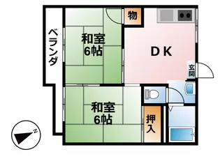 ハイツ板橋【2階】の間取り