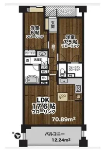 グランフォート清淵閣【2階】の間取り
