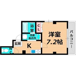 シャルル中宮【4階】の間取り