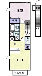 ビエント紫風IV【2階】の間取り