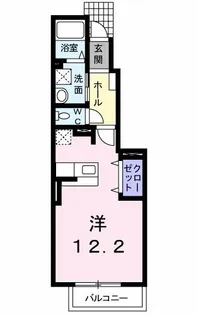 コルティーレ太寺II【1階】の間取り